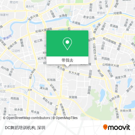 DC舞蹈培训机构地图