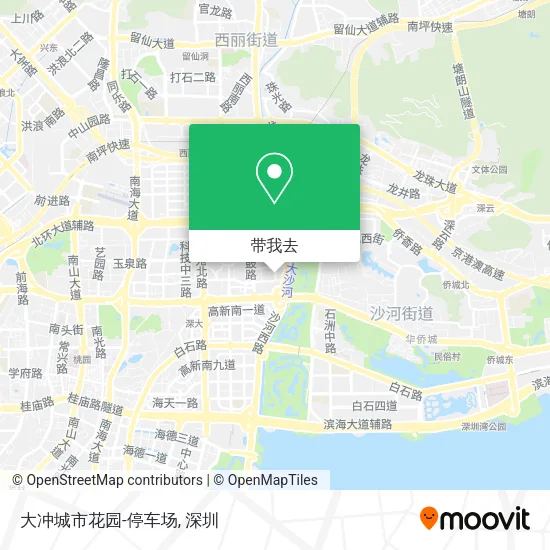 大冲城市花园-停车场地图