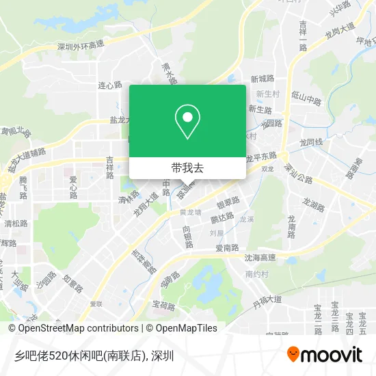乡吧佬520休闲吧(南联店)地图