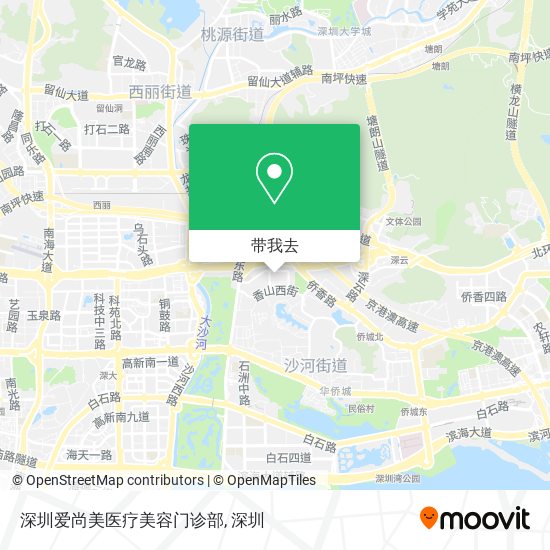 深圳爱尚美医疗美容门诊部地图