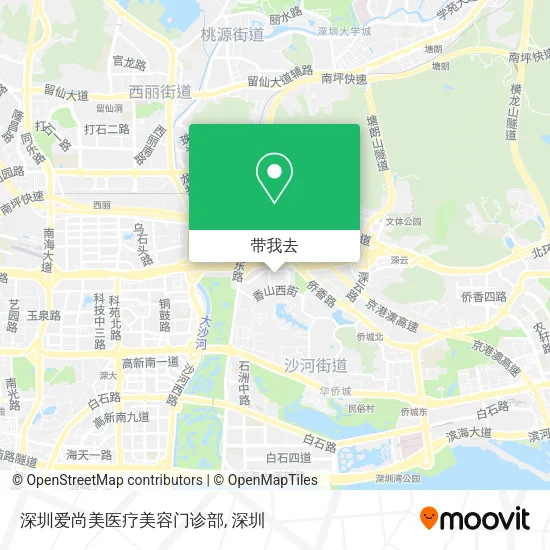 深圳爱尚美医疗美容门诊部地图