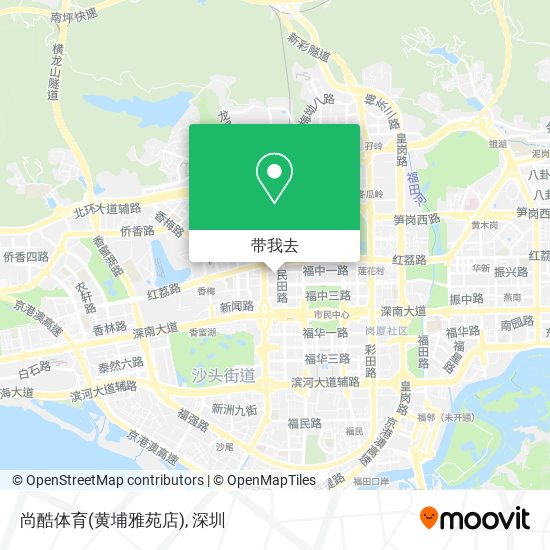 尚酷体育(黄埔雅苑店)地图