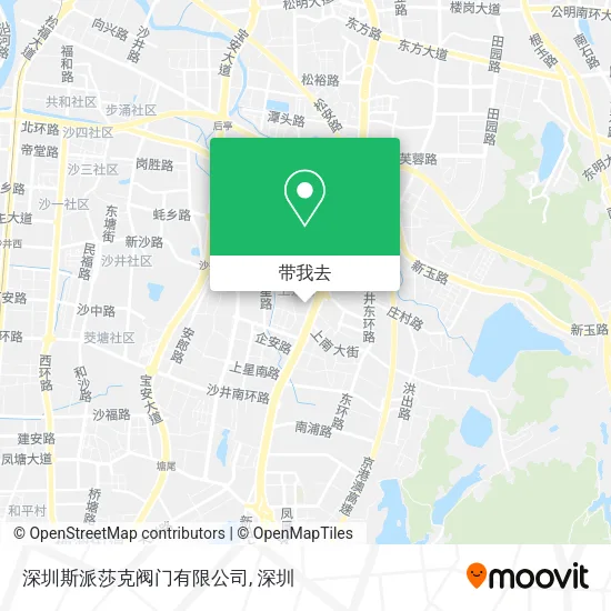 深圳斯派莎克阀门有限公司地图