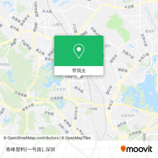 青峰塑料(一号路)地图