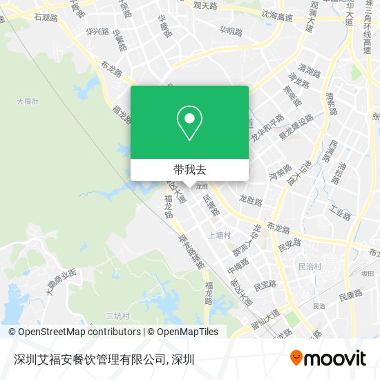 深圳艾福安餐饮管理有限公司地图