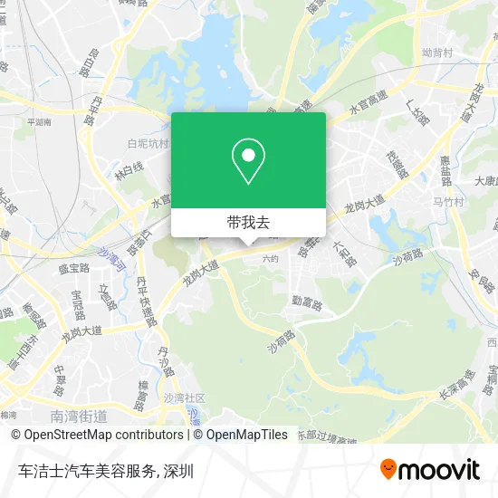 车洁士汽车美容服务地图