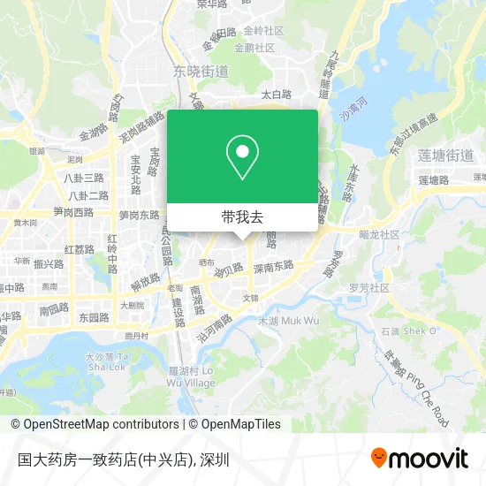 国大药房一致药店(中兴店)地图