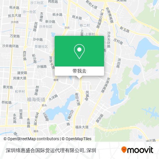 深圳缔惠盛合国际货运代理有限公司地图