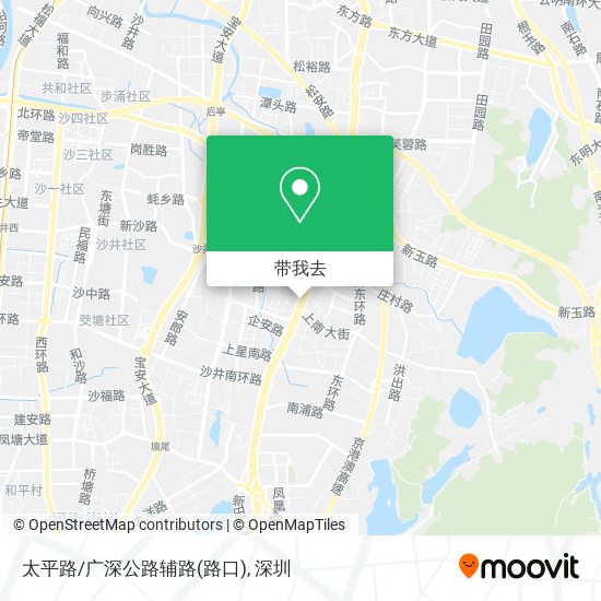 太平路/广深公路辅路(路口)地图