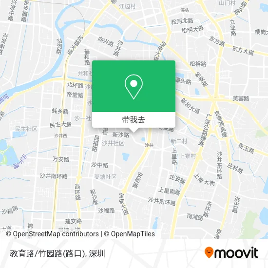 教育路/竹园路(路口)地图