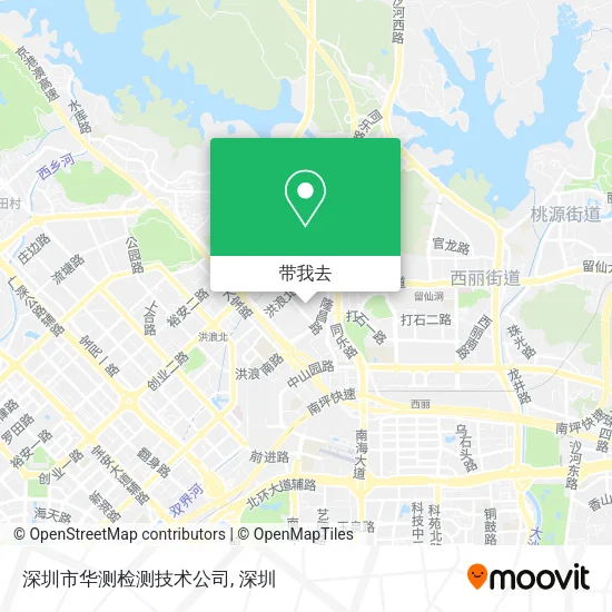 深圳市华测检测技术公司地图