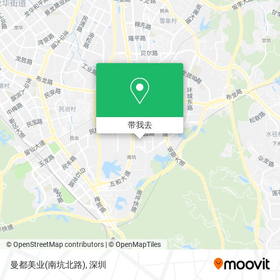 曼都美业(南坑北路)地图