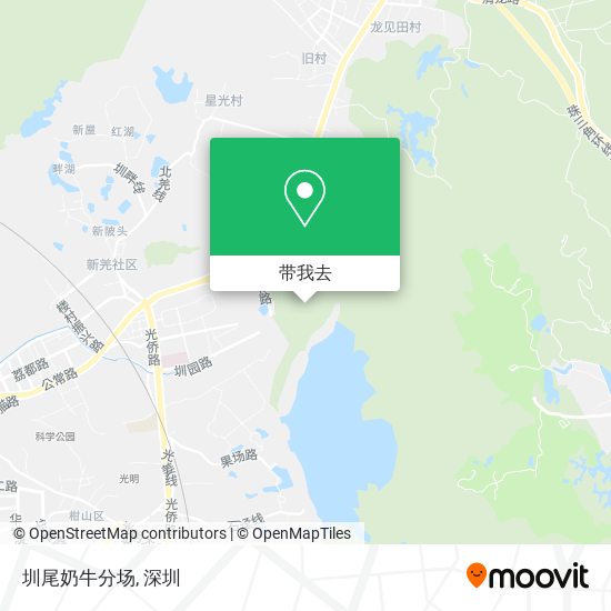 圳尾奶牛分场地图