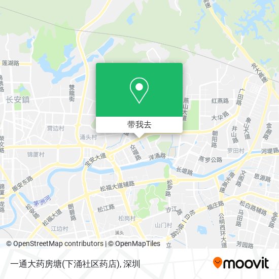 一通大药房塘(下涌社区药店)地图