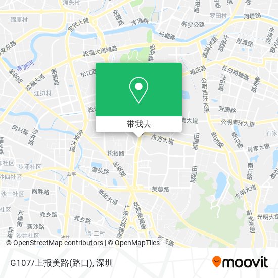 G107/上报美路(路口)地图