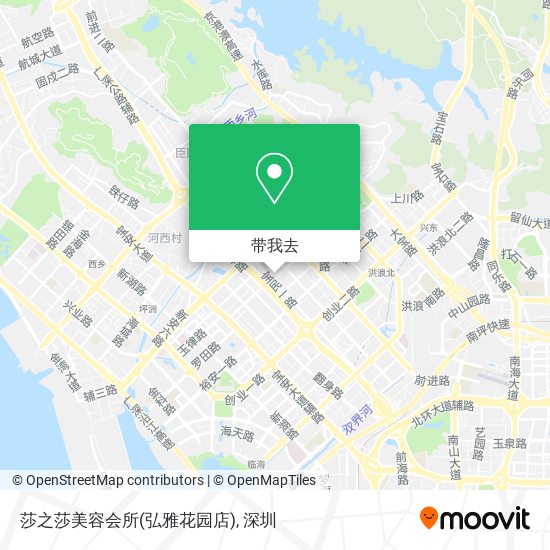莎之莎美容会所(弘雅花园店)地图