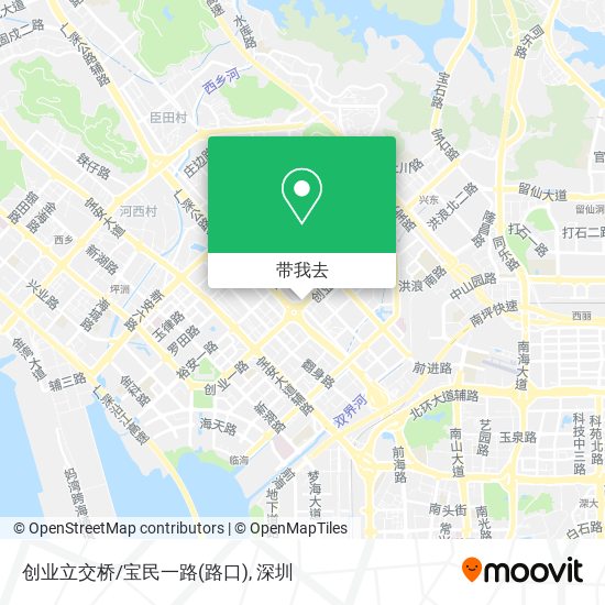 创业立交桥/宝民一路(路口)地图