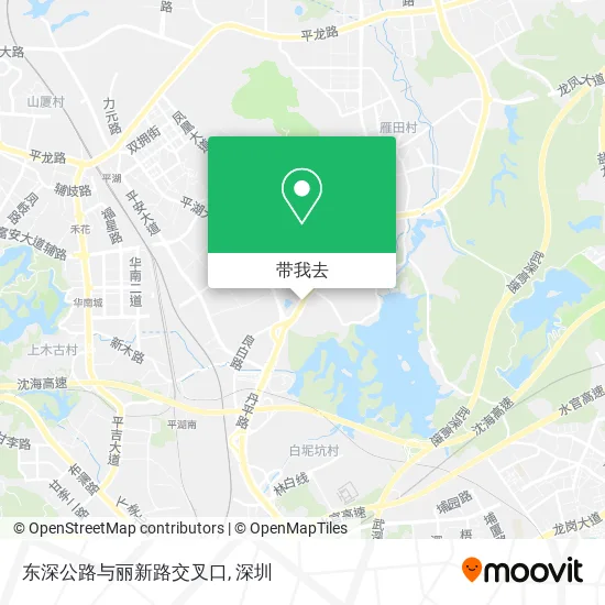 东深公路与丽新路交叉口地图