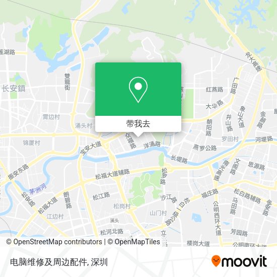电脑维修及周边配件地图