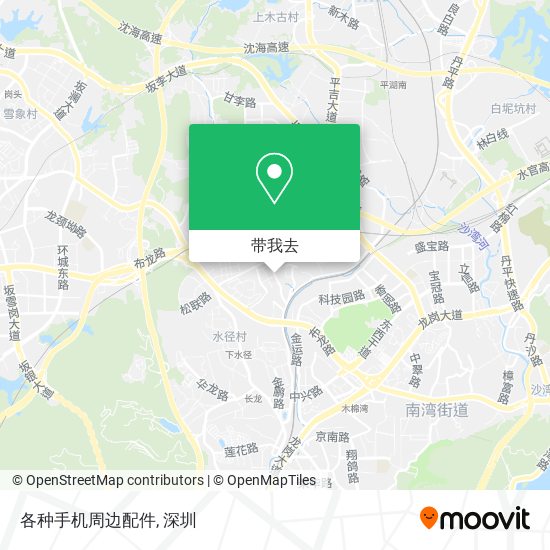 各种手机周边配件地图