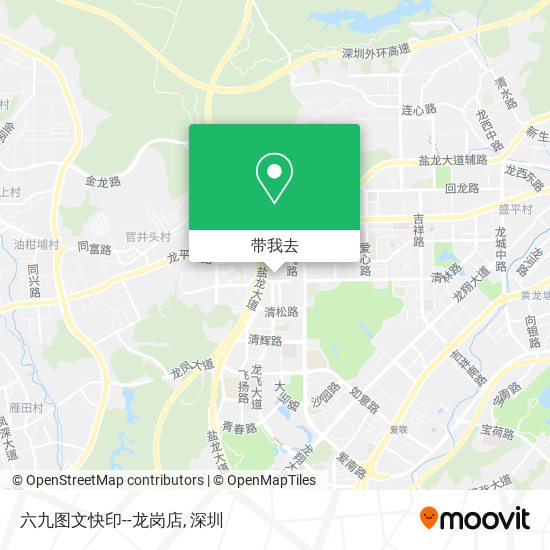 六九图文快印--龙岗店地图