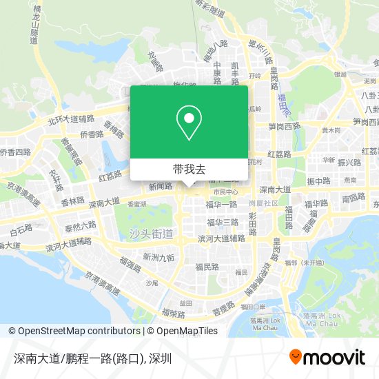 深南大道/鹏程一路(路口)地图