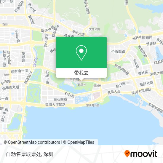 自动售票取票处地图