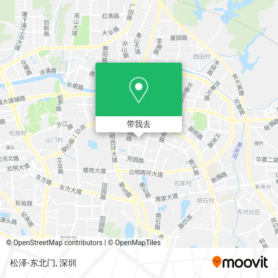 松泽-东北门地图