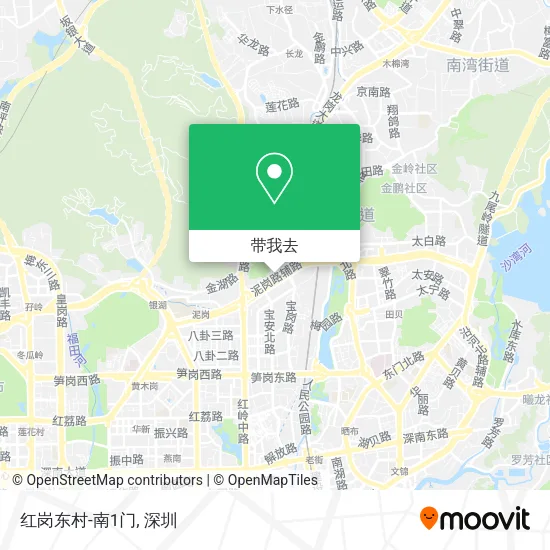 红岗东村-南1门地图
