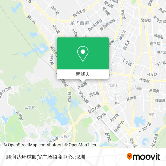 鹏润达环球服贸广场招商中心地图