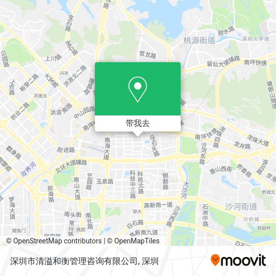 深圳市清溢和衡管理咨询有限公司地图