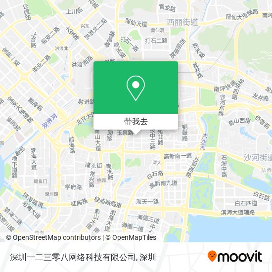 深圳一二三零八网络科技有限公司地图