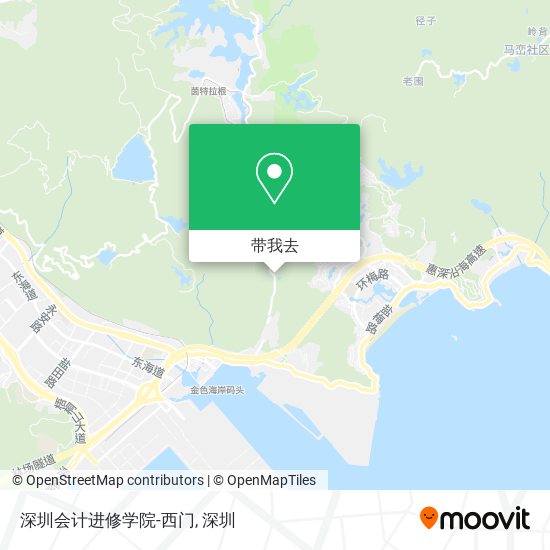 深圳会计进修学院-西门地图