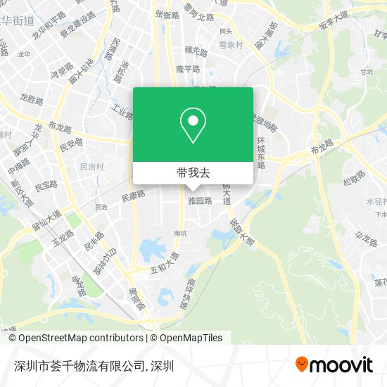 深圳市荟千物流有限公司地图