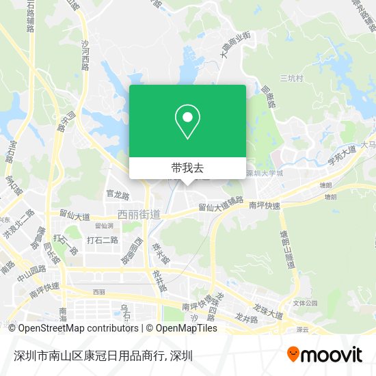 深圳市南山区康冠日用品商行地图