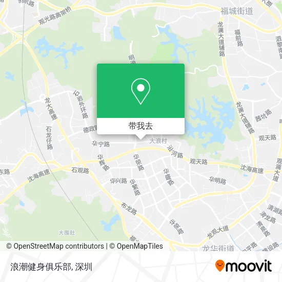 浪潮健身俱乐部地图