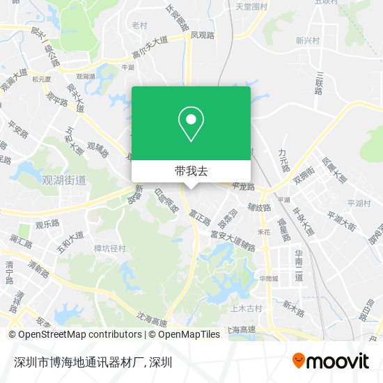 深圳市博海地通讯器材厂地图