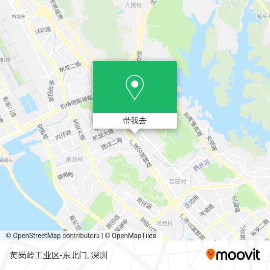 黄岗岭工业区-东北门地图