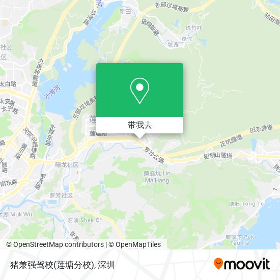 猪兼强驾校(莲塘分校)地图
