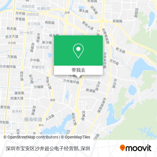 深圳市宝安区沙井超公电子经营部地图
