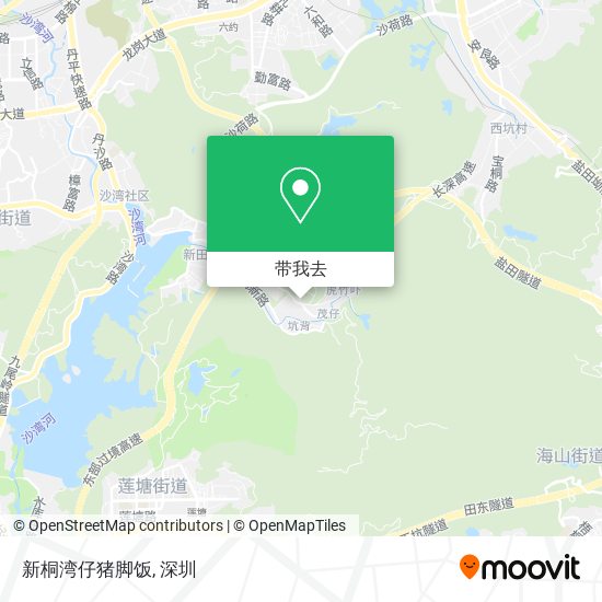 新桐湾仔猪脚饭地图