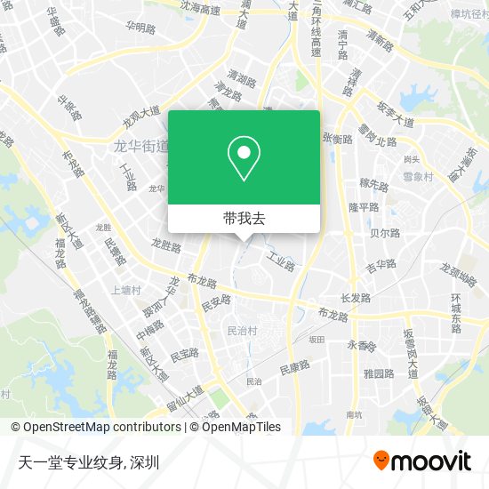 天一堂专业纹身地图