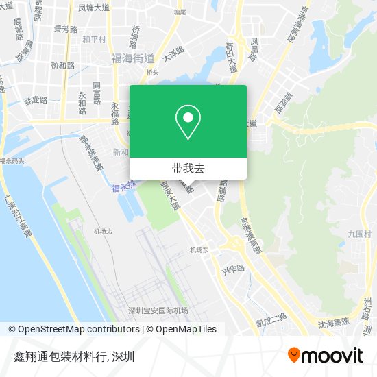 鑫翔通包装材料行地图