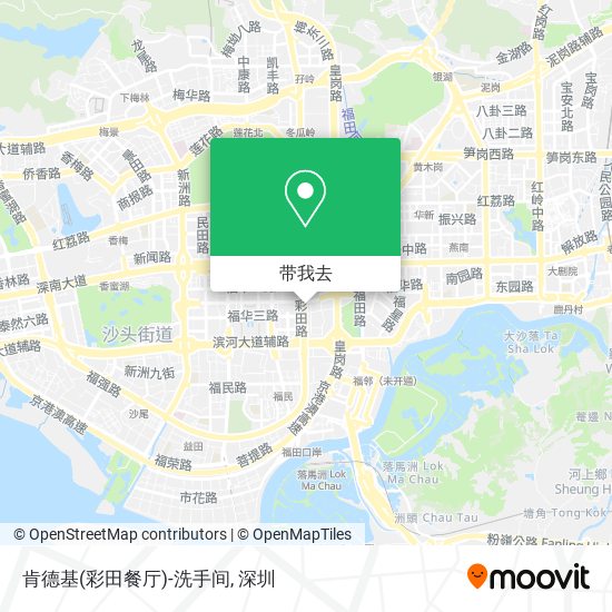肯德基(彩田餐厅)-洗手间地图