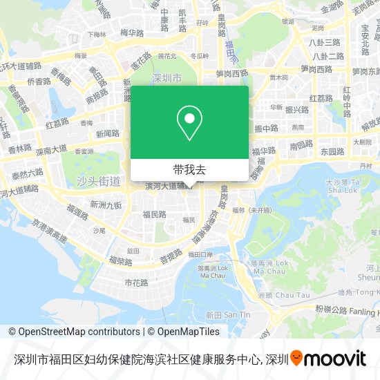 深圳市福田区妇幼保健院海滨社区健康服务中心地图