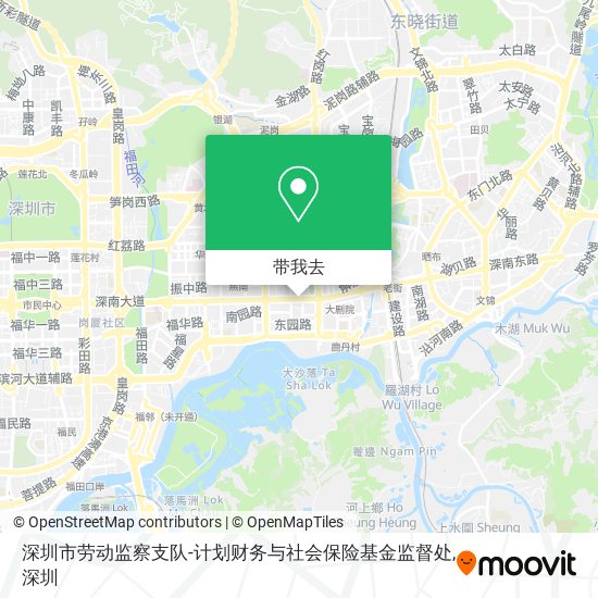 深圳市劳动监察支队-计划财务与社会保险基金监督处地图