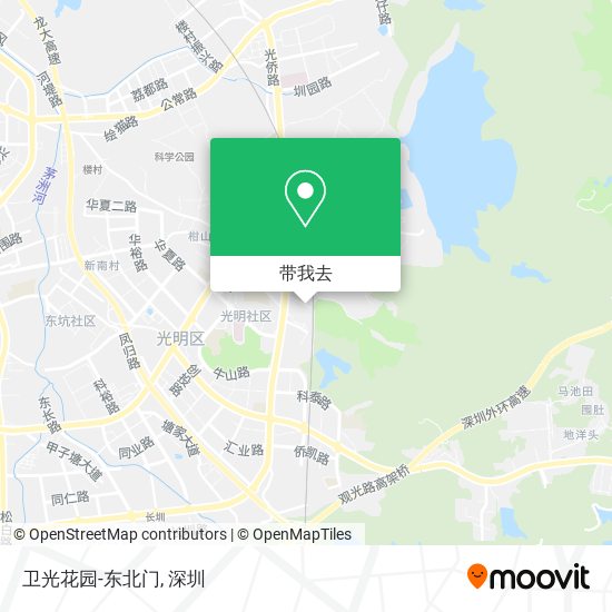 卫光花园-东北门地图