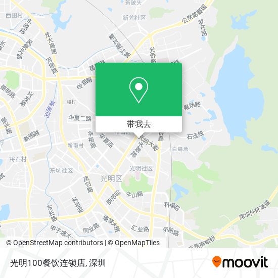 光明100餐饮连锁店地图