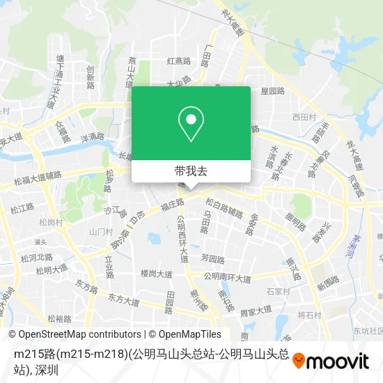 m215路(m215-m218)(公明马山头总站-公明马山头总站)地图
