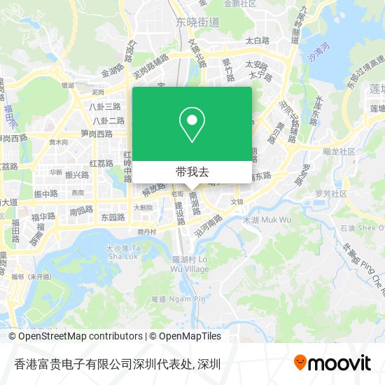 香港富贵电子有限公司深圳代表处地图